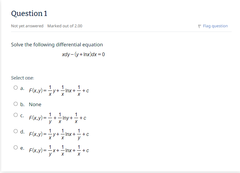 Solved Solve the following differential equation | Chegg.com
