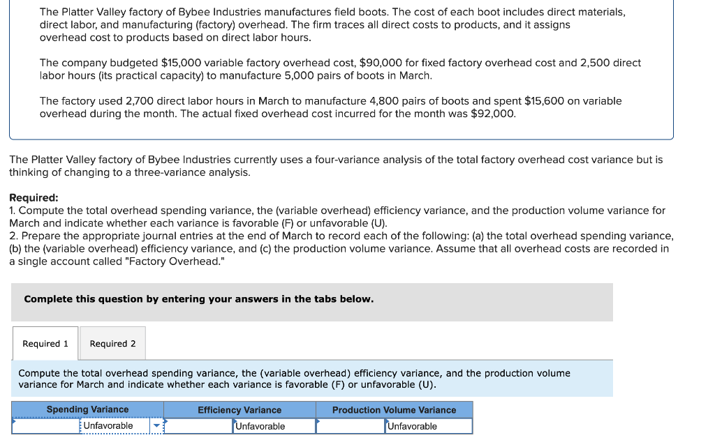 solved-the-platter-valley-factory-of-bybee-industries-chegg