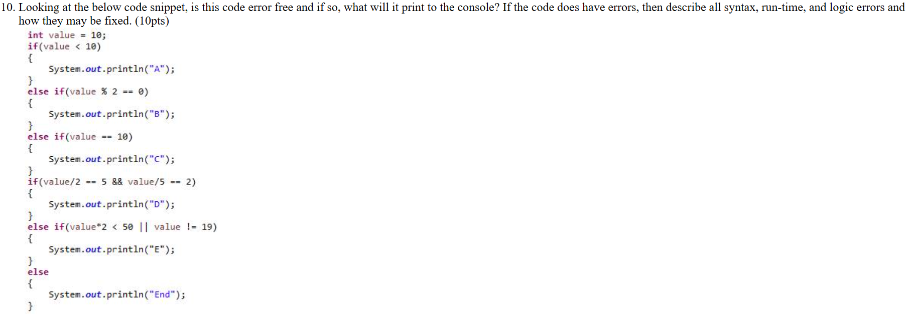 Solved please helpLooking at the below code snippet, is this | Chegg.com