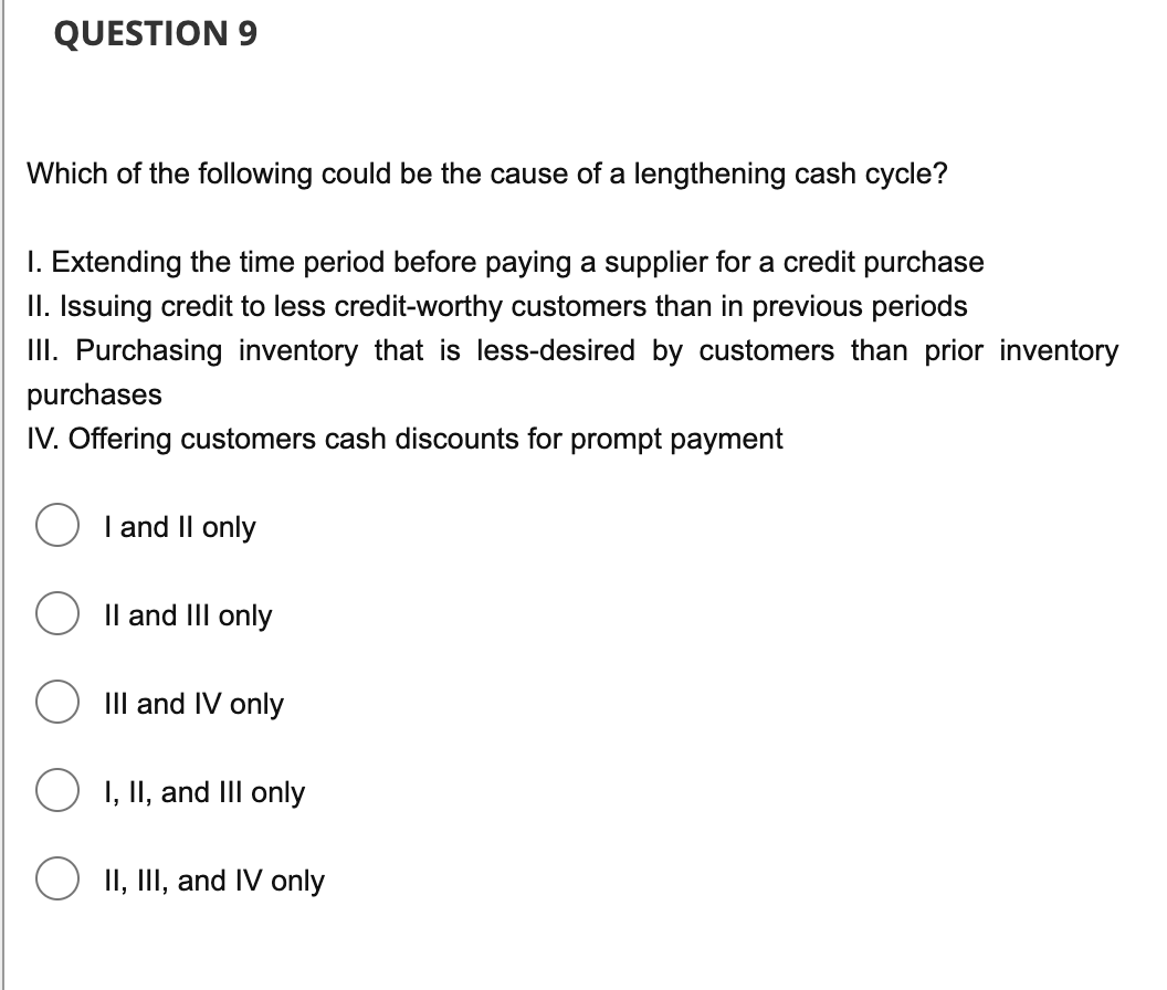 Solved QUESTION 9 Which of the following could be the cause | Chegg.com