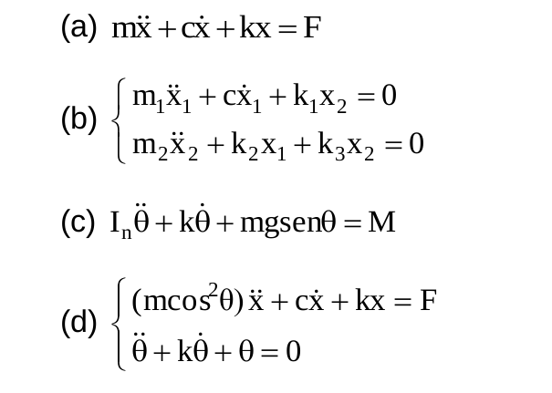 Solved Write the following ordinary differential equations | Chegg.com