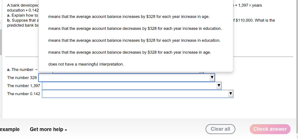 Solved A bank developed a model for predicting the average | Chegg.com