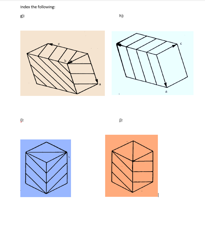 Solved Index The Following: A): B C): ): Draw The Following | Chegg.com