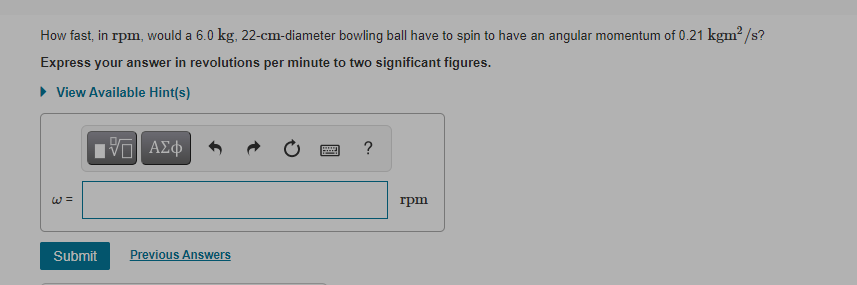 solved-a-how-fast-in-rpm-would-a-6-0-kg-22-cm-diameter-chegg