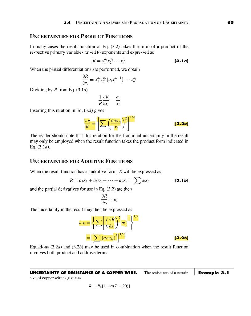 Solved 64 CHAPTER 3 . ANALYSIS OF EXPERIMENTAL DATA When the | Chegg.com