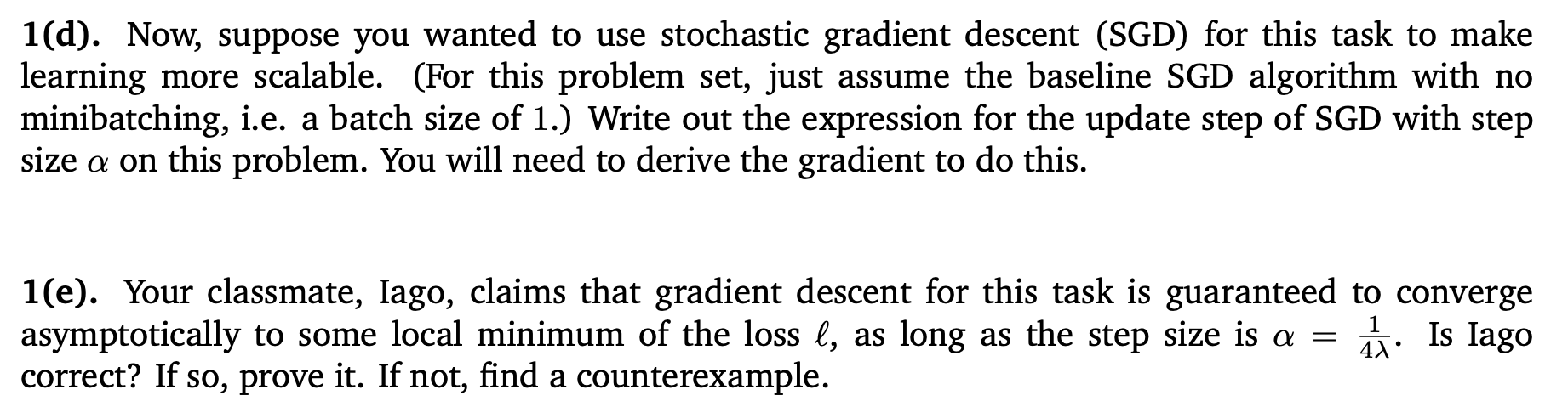 Solved Problem 1: Empirical Risk Minimization. Consider a | Chegg.com