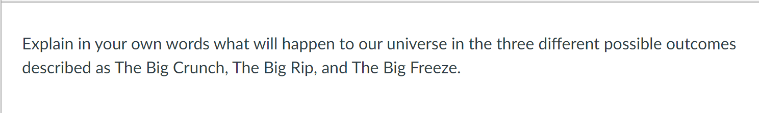 Solved Explain in your own words what will happen to our | Chegg.com