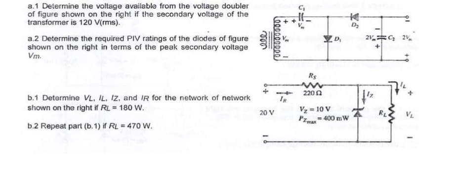 Solved C K D a.1 Determine the voltage available from the | Chegg.com