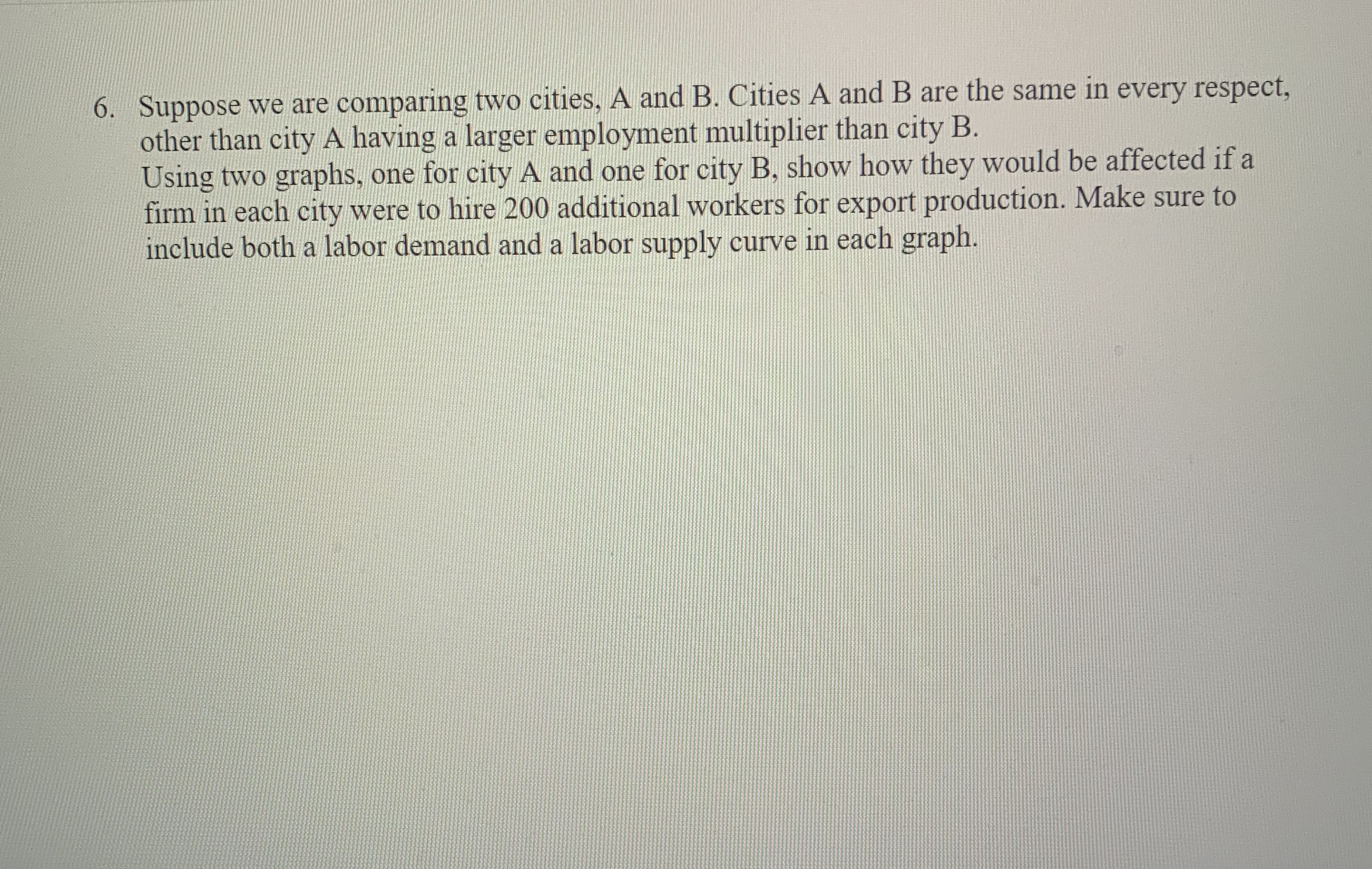 comparing two cities essay