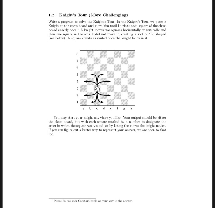 Solved 1 Backtrackig with Recursion Featuring Chess Choose | Chegg.com