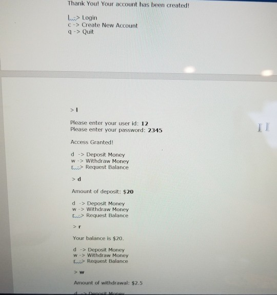 Solved In s assignment you will create a program that allows | Chegg.com