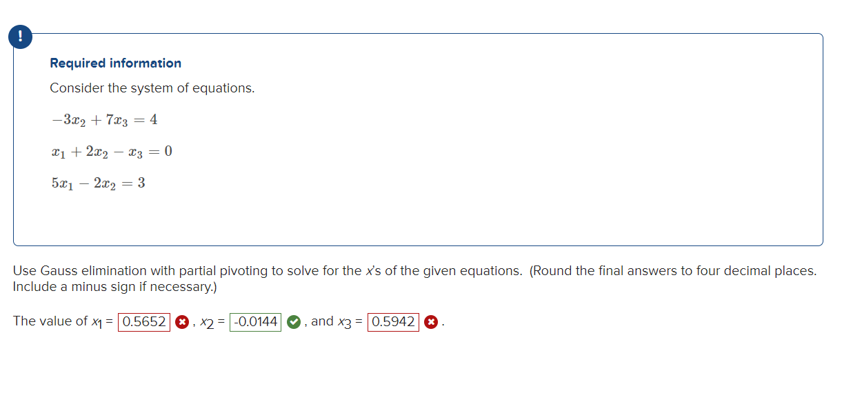 Solved Required information Consider the system of | Chegg.com