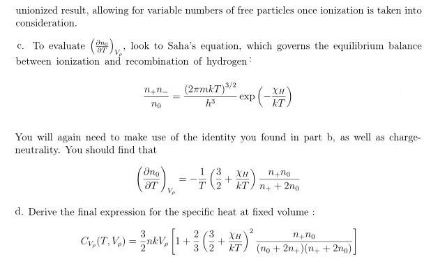 Solved In this exercise, we will derive the heat capacity of | Chegg.com