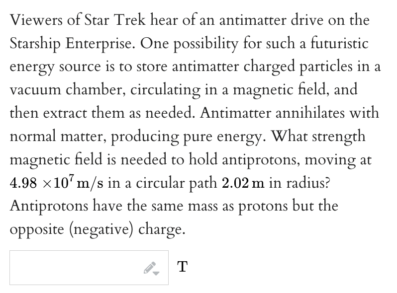 Viewers of Star Trek hear of an antimatter drive on the Starship Enterprise. One possibility for such a futuristic energy sou