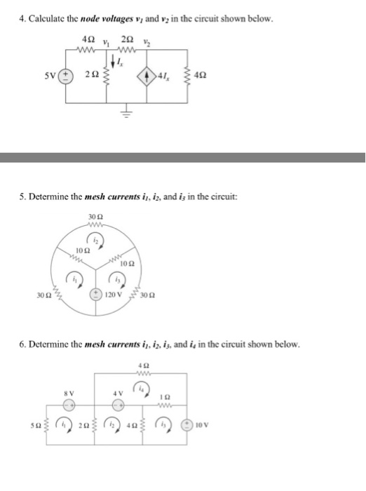 Solved Calculate the node voltages v_1 and v_2 in the | Chegg.com