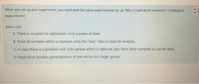 replicated experimental study