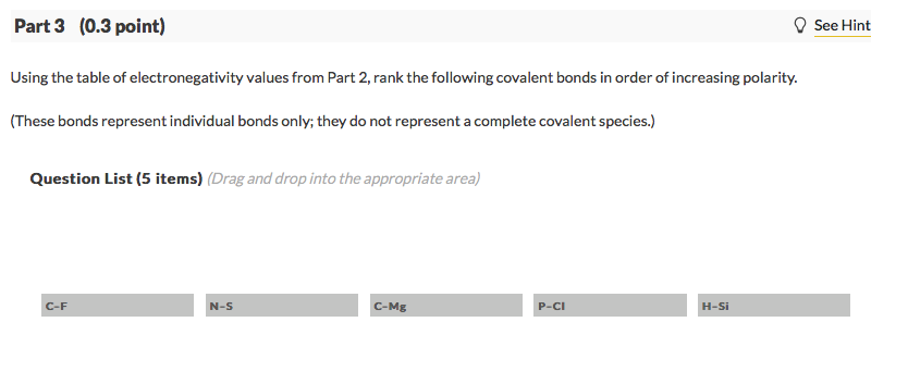 Solved 12 Question (1 point) See page 398 Below is a | Chegg.com