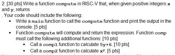 Solved Use the Venus RISC-V simulator to test your code. | Chegg.com