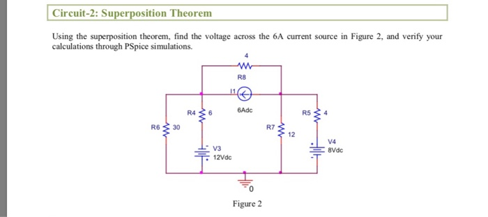 Solved Circuit-2: Superposition Theorem Using the | Chegg.com