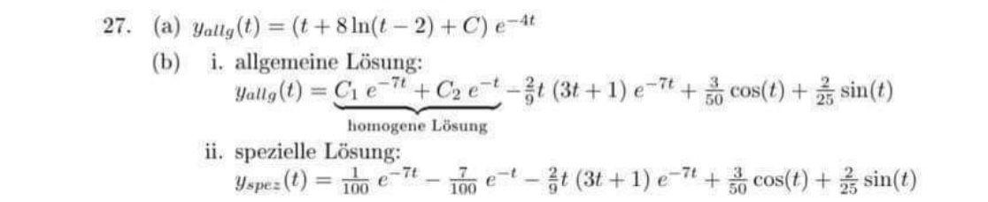 Solved 27. (a) Determine The General Solution Of (b) Given | Chegg.com