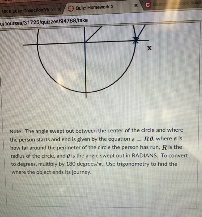 Solved A person runs around a circle of radius 23 meters. He
