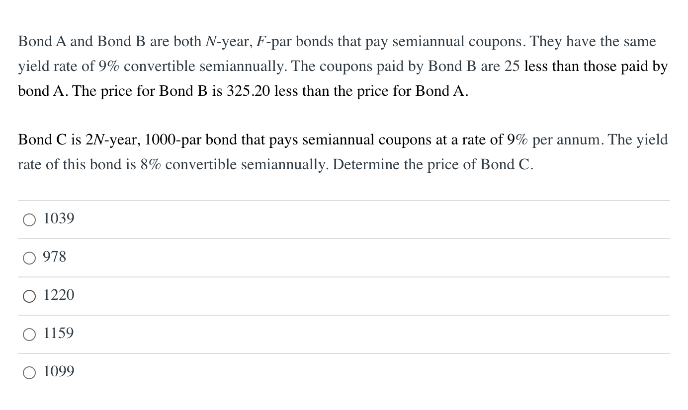 Solved Bond A And Bond B Are Both N-year, F-par Bonds That | Chegg.com