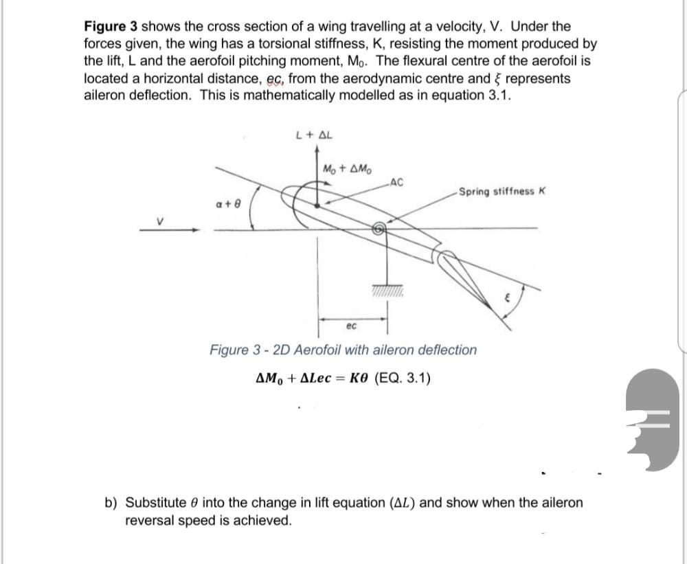 Figure 3 shows the cross section of a wing travelling | Chegg.com