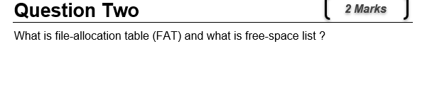 Solved Question One ( 2 Marks) Using access methods, write | Chegg.com