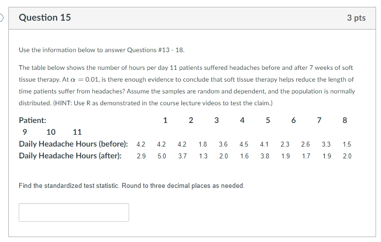 Solved Use the information below to answer Questions \#13 - | Chegg.com