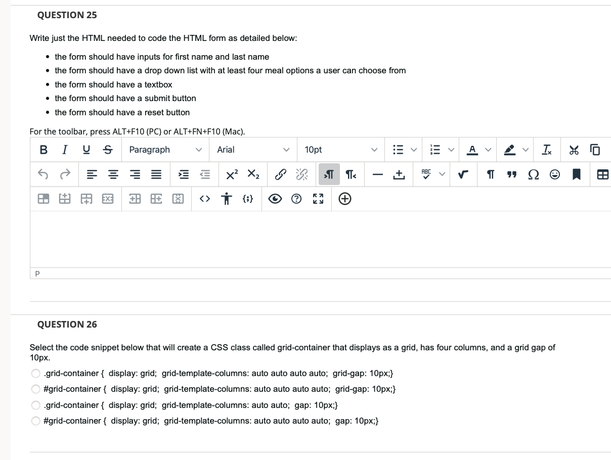 Solved QUESTION 13 Inline elements start on a new line and | Chegg.com