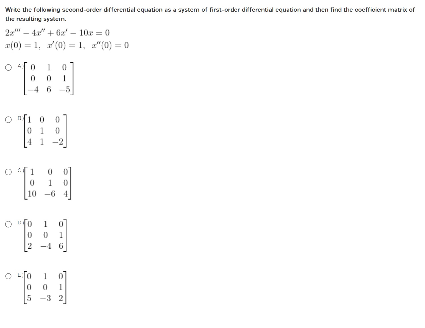 Solved Write the following second-order differential | Chegg.com