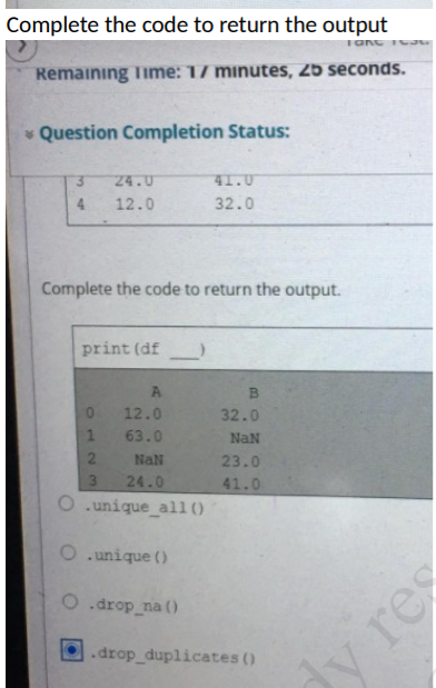 Solved Question 1 When merging data, all observations must | Chegg.com