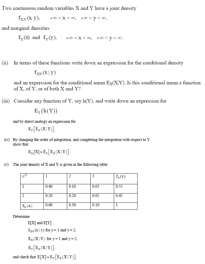 Solved Two continuous random variables X and Y have a joint | Chegg.com