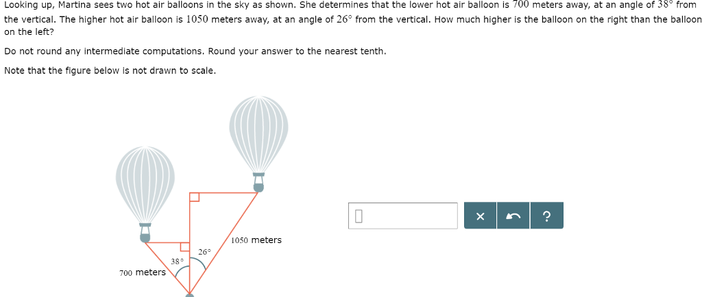 Solved Looking Up, Martina Sees Two Hot Air Balloons In The | Chegg.com