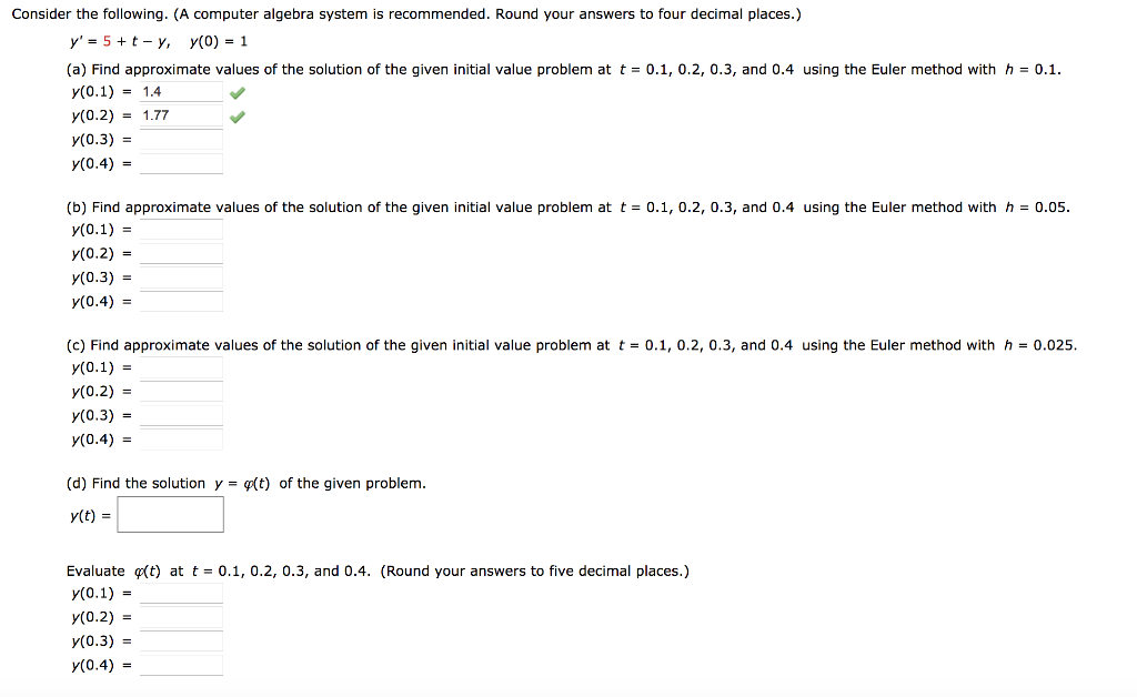 Solved Consider the following. (A computer algebra system is | Chegg.com