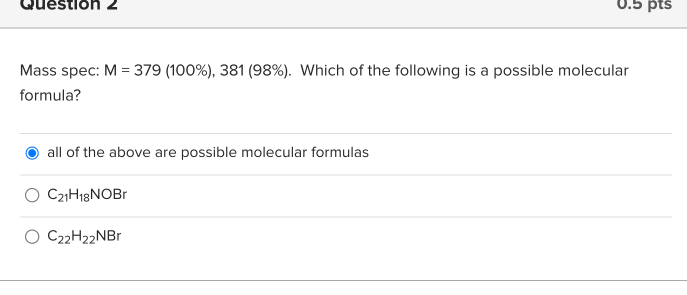 Solved Using the rule of 13, what is a possible formula for