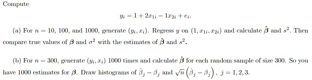 Using Matlab random number generator. & ei from e ~ | Chegg.com