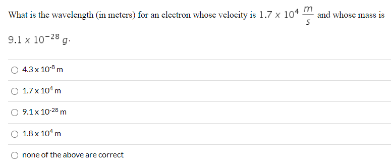 Solved The electron configuration of an atom with the four | Chegg.com