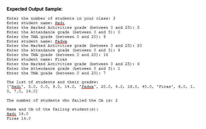 Solved Question 5: (20 marks) Write a python program that | Chegg.com
