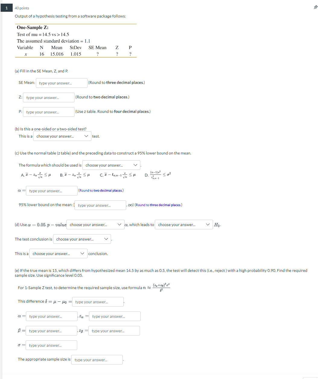 140-pointsoutput-of-a-hypothesis-testing-from-a-chegg