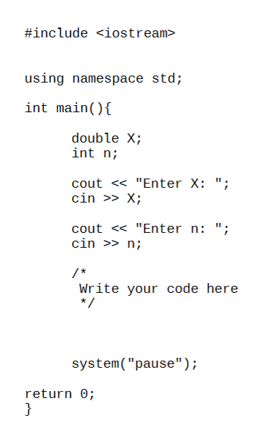 Solved Consider the summation that is computed for x and n | Chegg.com
