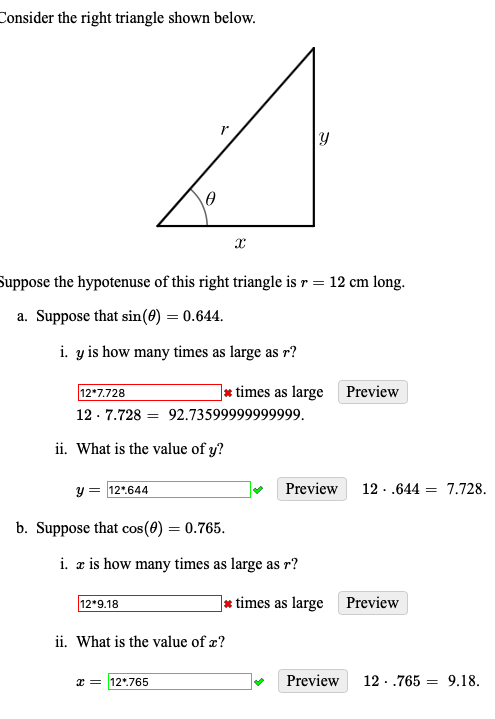 Solved Consider the right triangle shown below. Suppose the | Chegg.com