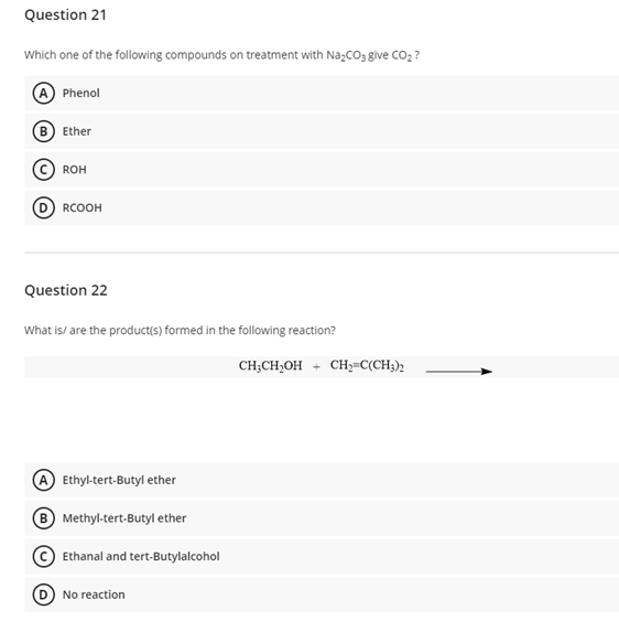 Solved Question 21 Which one of the following compounds on | Chegg.com