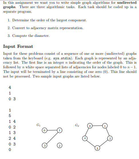 In this assignment we want you to write simple graph | Chegg.com