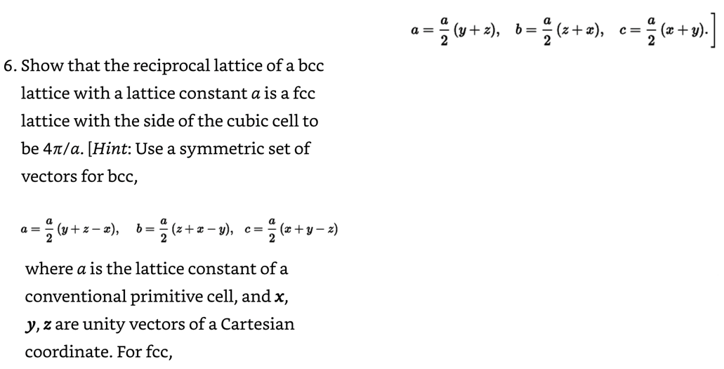 Solved A 2a Y Z B 2a Z X C 2a X Y 6 Show That The