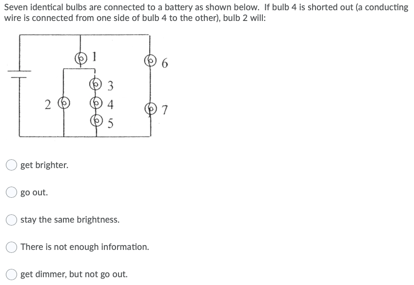Solved Consider the circuit shown below. The light bulbs are | Chegg.com