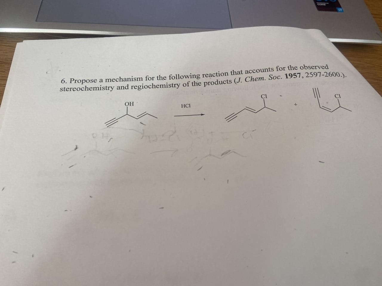 Solved Propose a mechanism for the following reaction that | Chegg.com