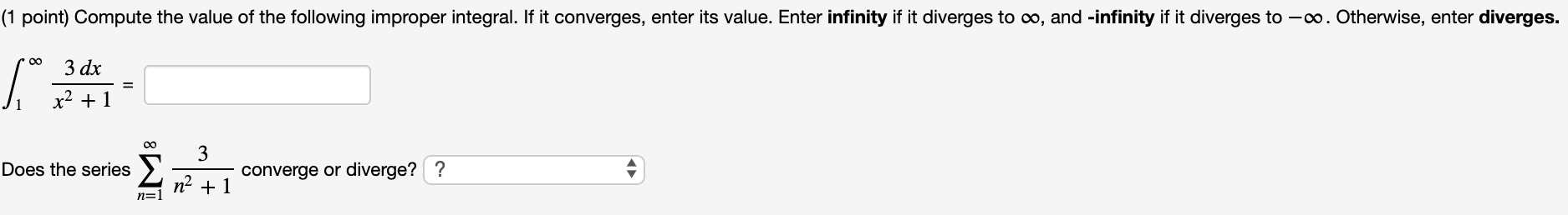 Solved 1 Point Determine Whether The Following Series C Chegg Com