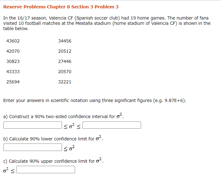 Solved Reserve Problems Chapter 8 Section 3 Problem 3 In the | Chegg.com