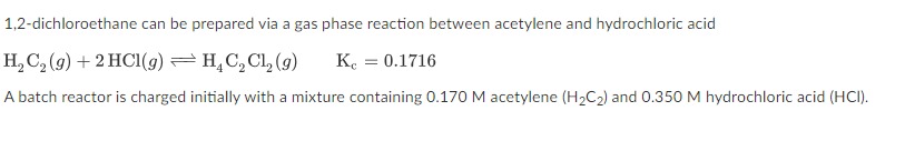 Solved What is the equilibrium concentration of | Chegg.com